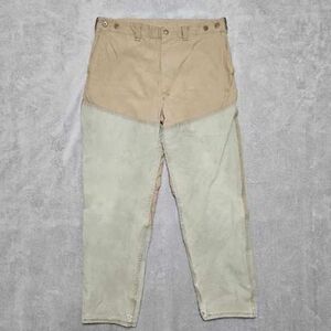 FILSON Mens 575 HUNTING CAMPING SUSPENDER WAXED Pants 38 X31 MADE IN USA